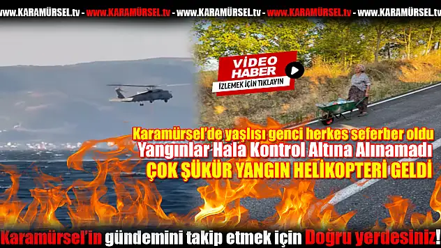 Karamürsel'de başlayan Orman Yangını Evlere Sıçradı!