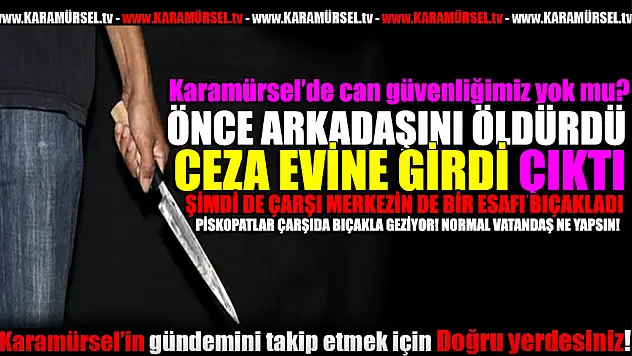 Karamürsel'de Cinayet Zanlısı, Esnafı Bıçakladı!