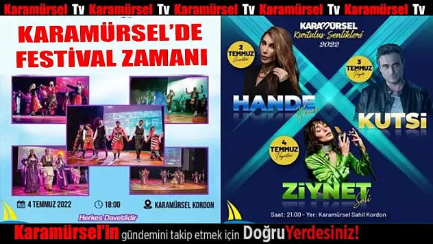 Karamürsel'de festival zamanı