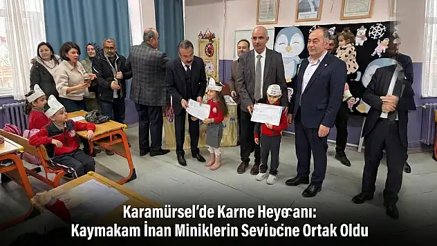 ​Karamürsel'de Karne Heyecanı