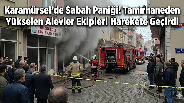 Karamürsel'de Sabah Yangın Paniği!