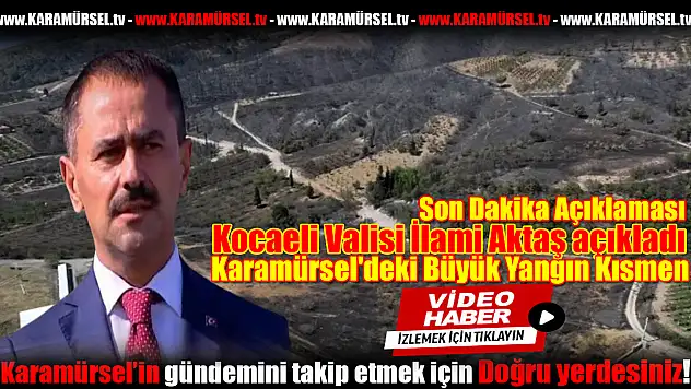 Karamürsel'deki Büyük Yangın Kısmen!