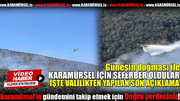 Karamürsel'deki Yangın İkinci Gün de Sürüyor!