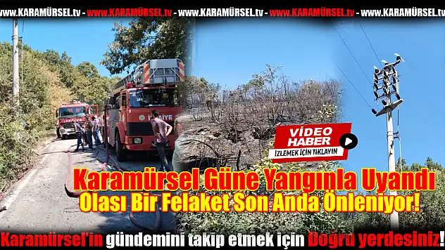 Karamürsel Güne Yangınla Uyandı!
