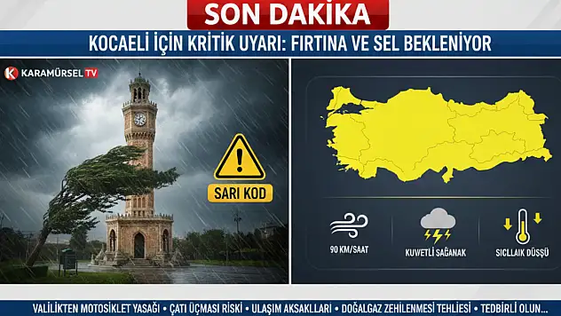 Karamürsel İçin 'Sarı Kodlu' Alarm