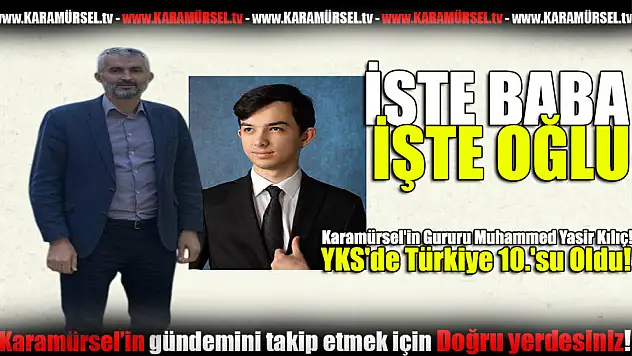 Karamürsel'in Gururu Muhammed Yasir Kılıç!
