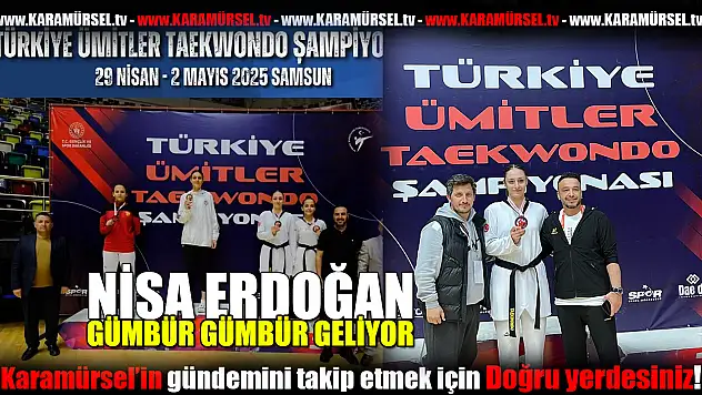 Karamürsel'in Gururu Nisa Erdoğan'dan Türkiye Üçüncülüğü!