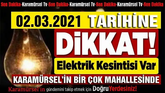 Karamürsel'in yarısında 7 saat elektrik yok!