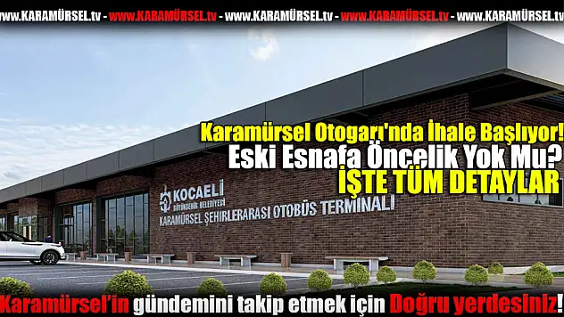Karamürsel Otogarı'nda İhale Başlıyor!