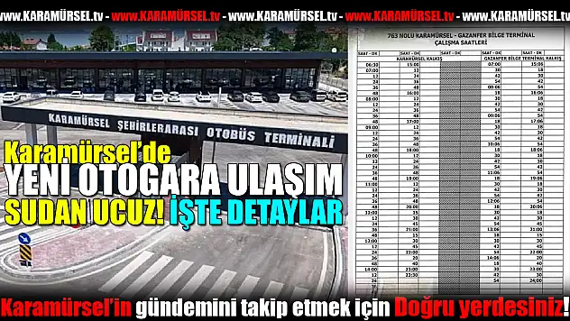 Karamürsel otogarına ulaşım bu kadar kolay!