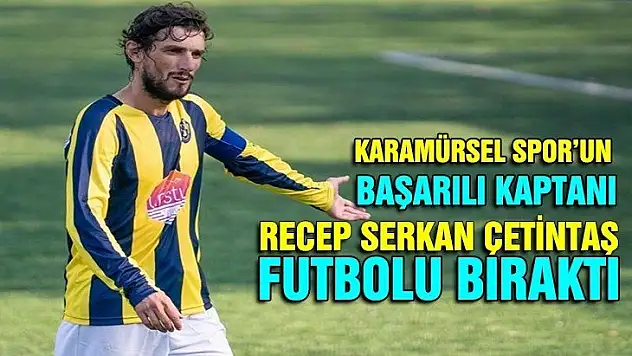 Karamürsel spor kaptanı Serkan Çetintaş bu kadar yeter dedi