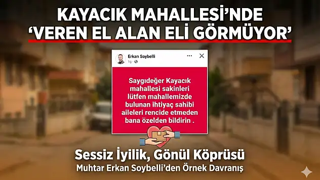 Kayacık Mahallesi'nde 'Veren El Alan Eli Görmüyor!