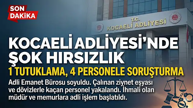 Kocaeli Adliyesi'nde Şok Hırsızlık!