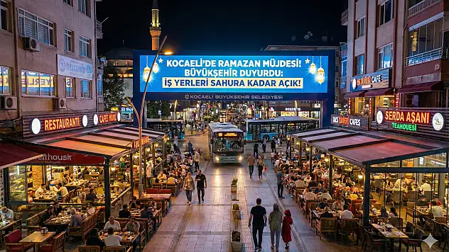 Kocaeli genelinde  Ramazan boyunca İş Yerleri Sahura Kadar Açık!
