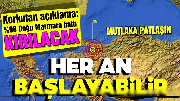 Korkutan açıklama! Marmara hattı kırılacak!