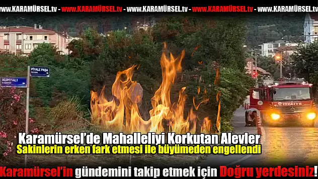 Mahalleliyi Korkutan Alevler Kontrol Altında!