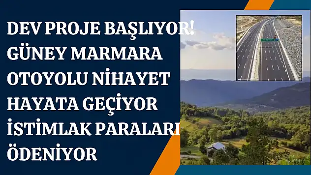 Marmara Otoyolu Nihayet Hayata Geçiyor: