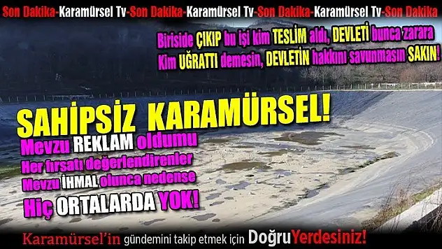 Sahipsiz Karamürsel! Kimse sormuyor bu paralar nereye gitti diye?