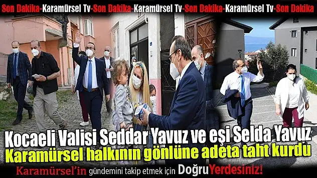 Yavuz çifti, Karamürsel halkının gönlüne taht kurdu