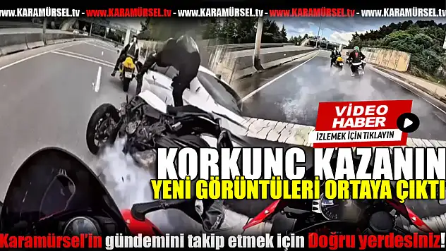 Zincirleme motosiklet kazasının yeni görüntüleri ortaya çıktı!