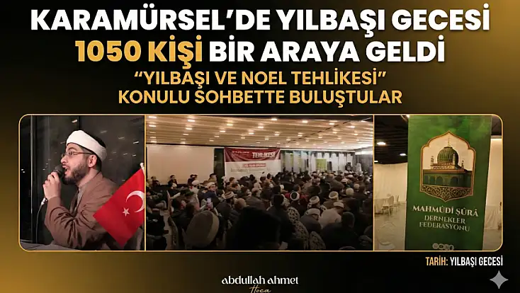 Karamürsel’de Yılbaşı Gecesi Bin elli kişi bir araya geldi