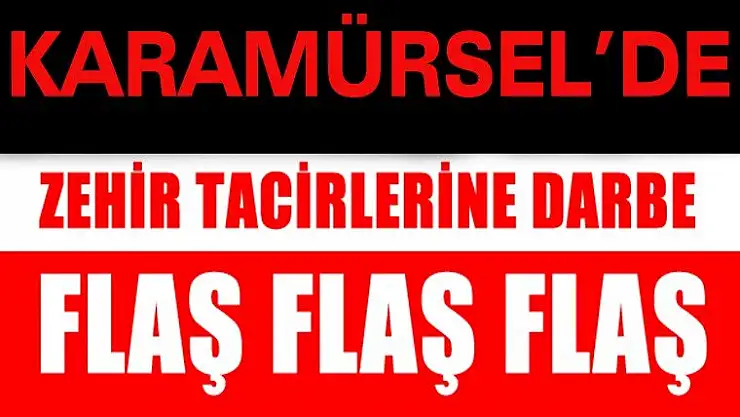 Karamürsel Emniyetinden Uyuşturucuya Büyük Darbe