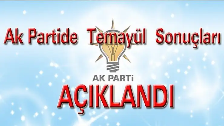 Ak Partide  Temayül  Sonuçları  Belli  Oldu