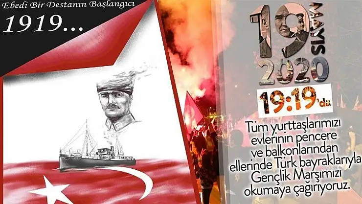 19 MAYIS'TA SAAT 19.19'DA BALKONLARDAYIZ