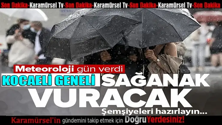 Afet Koordinasyon Merkezi sağanak yağışa karşı uyardı