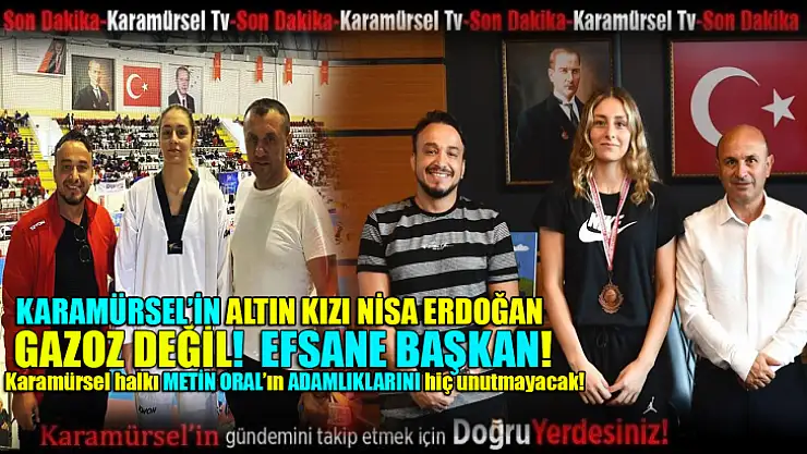Alkışlar Karamürsel'in gururu Nisa Erdoğan'a