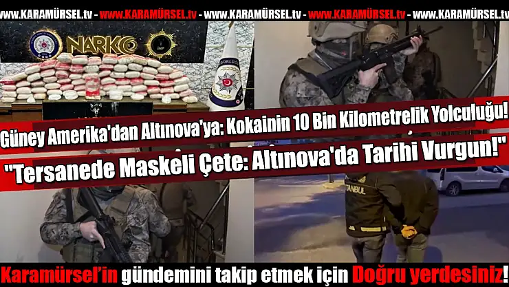 Altınova Tersaneler bölgesinde Narko Kapan!