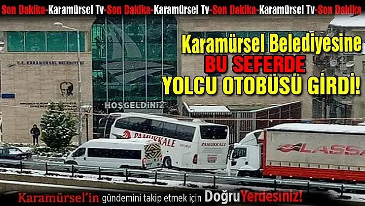 Belediyeye bu seferde yolcu otobüsü girdi!