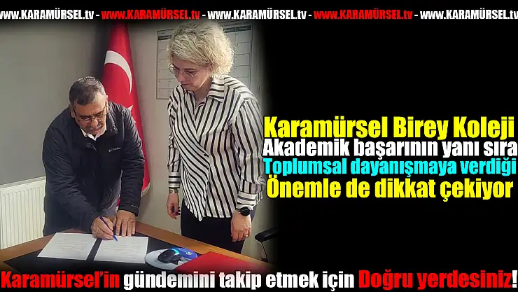 Bölgenin En Başarılı Kolejinden Anlamlı Destek