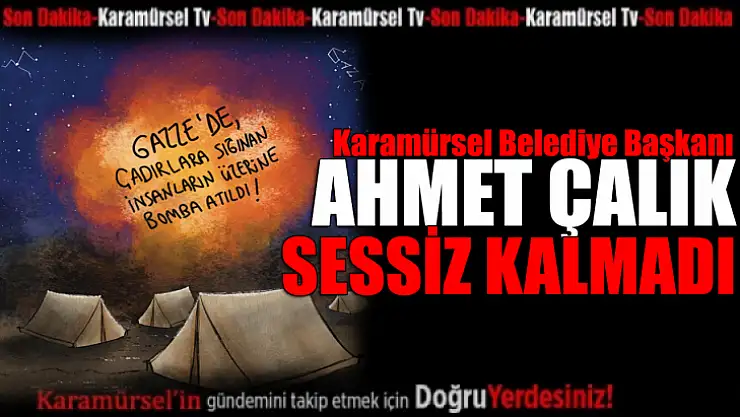 Çalık'tan Açıklama: 'Mazlum Filistin Halkının Yanındayız