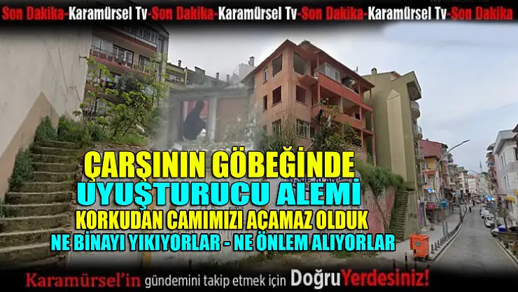 Çarşının göbeğinde uyuşturucu alemi