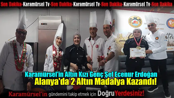Ecenur Erdoğan, Alanya'da 2 Altın Madalya Kazandı!