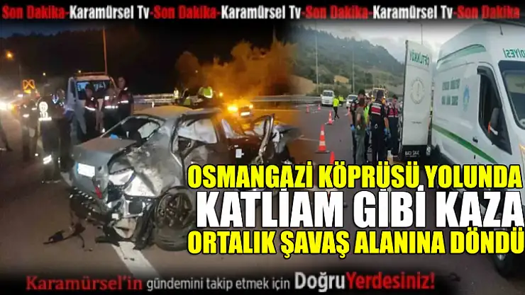 Feci Kaza: 2 Ölü, 3'ü Ağır 6 Yaralı