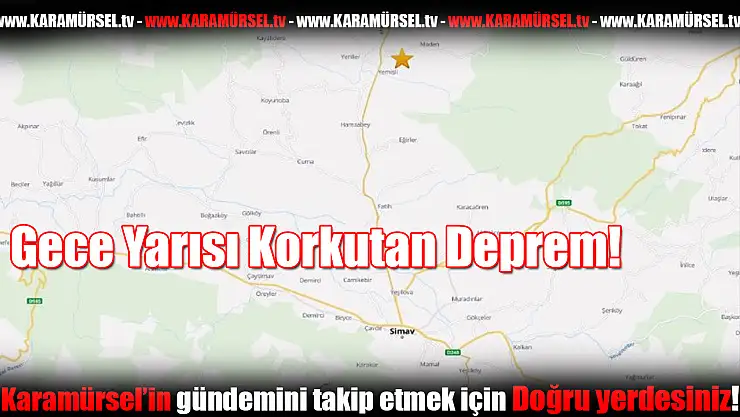 Gece Yarısı Kütahya'da Korkutan Deprem!