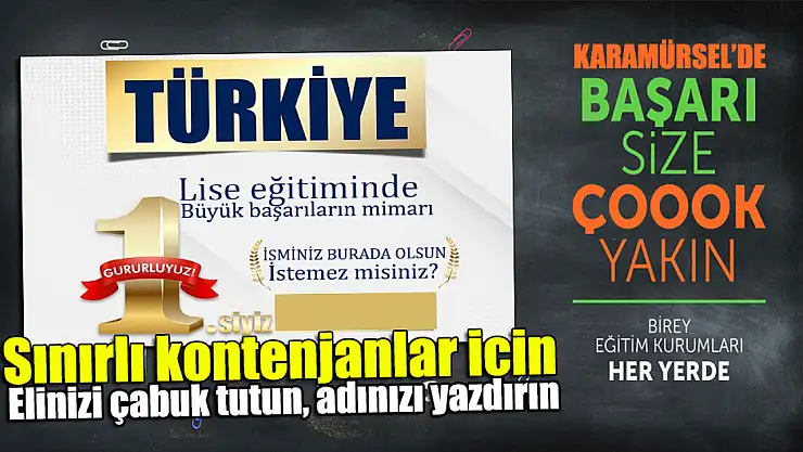 Geleceğin Liderleri Karamürsel Birey Koleji'nde Yetişiyor!
