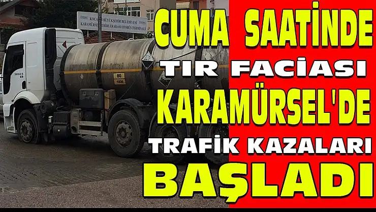 Karamürsel'de yağmurla birlikte yine kazalar başladı