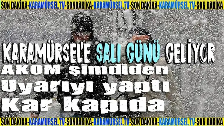 Kocaeli'ye salı günü kar geliyor