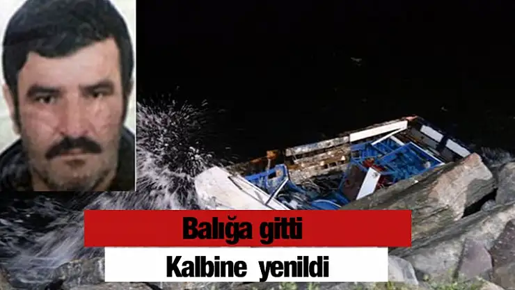Balığa gitti kalbine yenildi