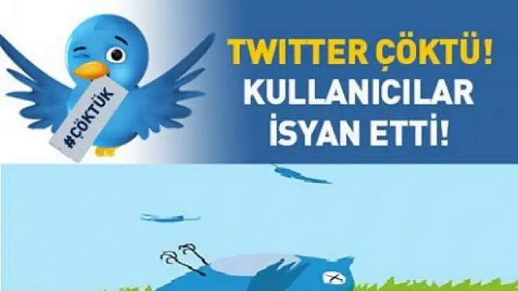 Twitter çöktü