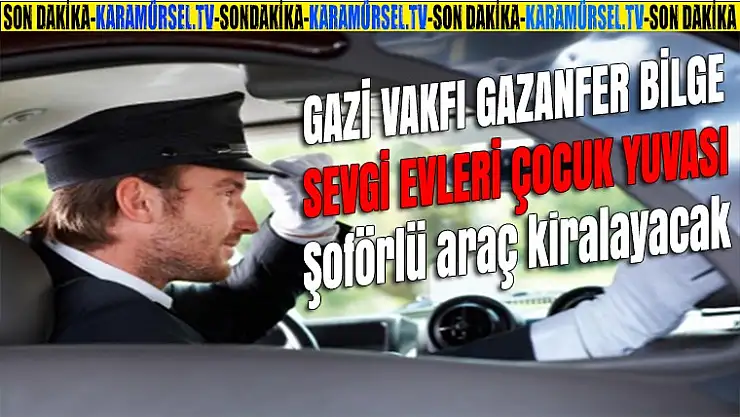 Karamürsel'de Şoförlü araç kiralama ihalesi