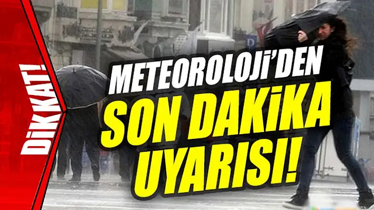 Meteroloji uyardı sağanak yağış geliyor