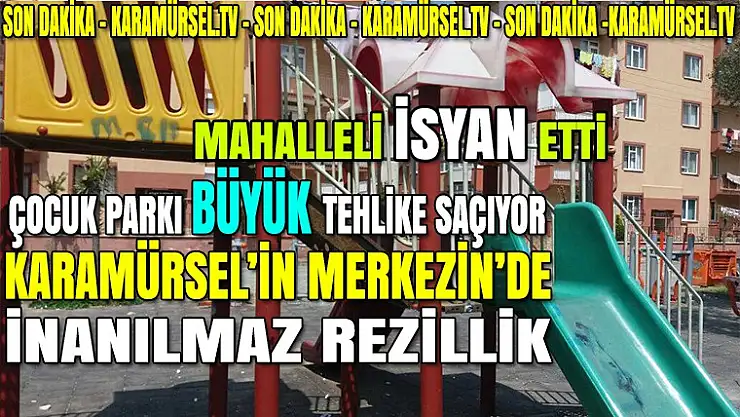 Bu park resmen tehlike saçıyor, aileler çok tedirgin