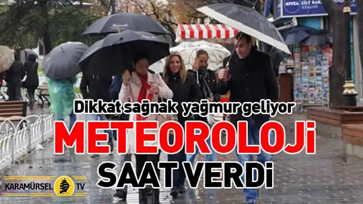 Dikkat Meteoroloji UYARDI!