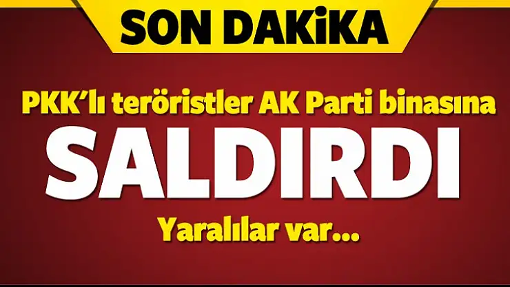 Mardin Kızıltepe'de AK Parti binasına saldırı!