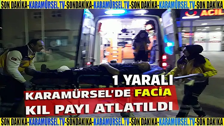 Karamürsel'de petrolden çıkan araç kaza yaptı, yan yattı