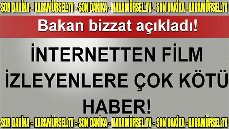 İnternetten korsan film izleyenlere ceza geliyor